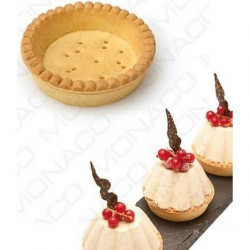 Törtchenförmchen helles Lineckerkörbchen 7,4 cm (100 Stück)