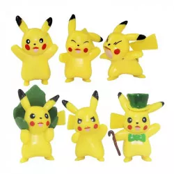 Pokémon-Tortenfiguren 6 Stück Pikachu 4 cm