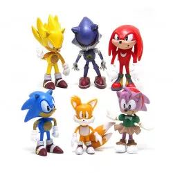 Tortenfiguren 6 Stück Igel Sonic 6cm