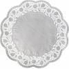 Dekorative Spitzen rund weiß 24 cm 100 Stück