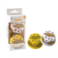 36-Stück Muffinformen 50x32 mm Wonder