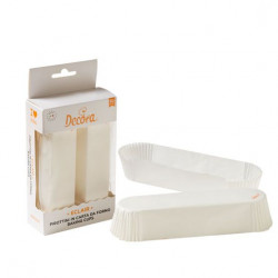 Papier-Eclair-Muffins 135x33x28mm weiß 60 Stück