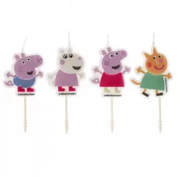 Süßigkeitenkerzen auf Torte
Prasátko Pepa 4 Stück