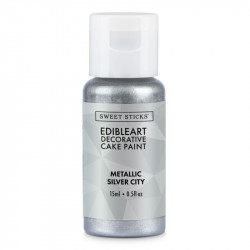 Metallische Flüssigkeitsfarbe 15 ml Silver City