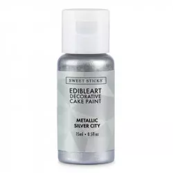 Metallische Flüssigkeitsfarbe 15 ml Silver City