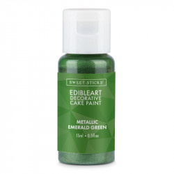 Metallisch glänzende flüssige Farbe 15 ml Emeraldgrün