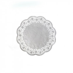 Dekorative Spitzen runde weiß 18 cm 100 Stück
