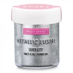 Stäubende Farbe metallic Silver City 10 ml