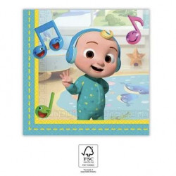 Papierservietten cocomelon 33×33 cm, 20 Stk