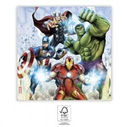 Papierteller Avengers 33x33 cm, 20 Stücke