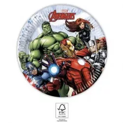 Papperteller Avengers 19,5 cm, 8 Stück