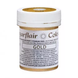 Gele Farbe gold ideal für Schokoladenoberflächen, 35 g