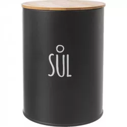 Dose Salz BLACK Ø 11 cm