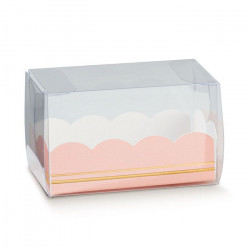 Makronenbox 80x50mm rosa 10 Stück