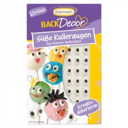 Zuckerdeinlagen Augen, 63 Stk