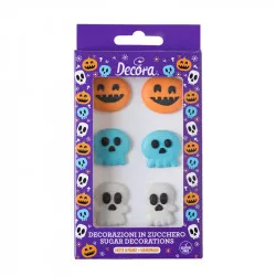 Zucker-Dekoration Halloween, 6 Stk