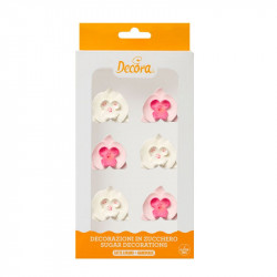 Zuckerdekoration Orchidee, 6 Stück