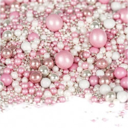 Zuckergussverzierung 90 g Perlen Mischung Zucker/Schokolade