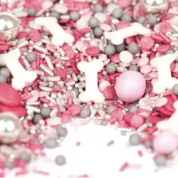 Zuckerglasur 90 g Konfetti und Würfelstücke