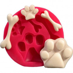 Silikonform für Pfote und Knochen von Cesil