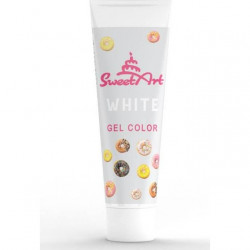 SweetArt dekorative Gelfarbe Tube White (30 g)