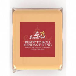 SweetArt Roll- und Modellierfondant Vanille-Peach (250 g)
