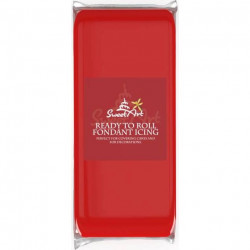 SweetArt Modelliermasse Vanille Rot (1 kg)