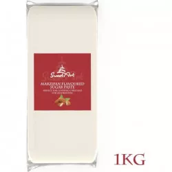 SweetArt Roll- und Modelliermasse mit Marziparoma Weiß (1 kg)