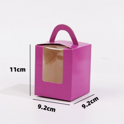 Cupcake-Schachtel 100 Stück violett