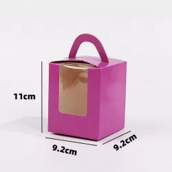 Cupcake-Schachtel 100 Stück violett