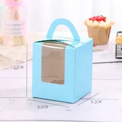 Cupcake-Box 100 ks blau