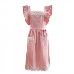 Retro-pinke Schürze