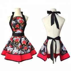 Küchen-Schürze mit Blumen