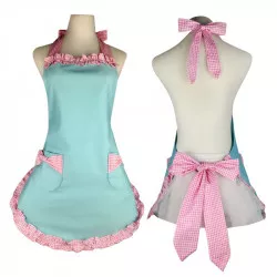 Küchenschürze in Pastellfarben