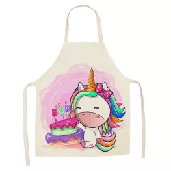 Küchenkittel Einhorn mit Kuchen