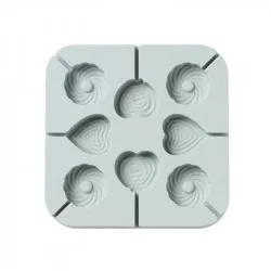 Silikonförmchen für Lutscher Spiral