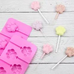 Silikonform für Lutscher „Pfoten“