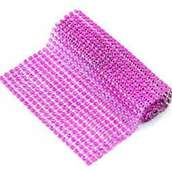 Diamantband rosa 90x12 cm