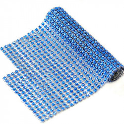 Diamantband blau 90x12 cm