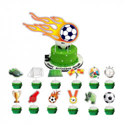 Zacke in den Kuchen und Muffins 13 Stück Fußball