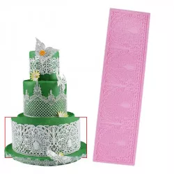 Silikonform für essbare Spitzen 29,5x10 cm