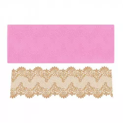 Silikonform für essbare Spitzen 29,5x10 cm