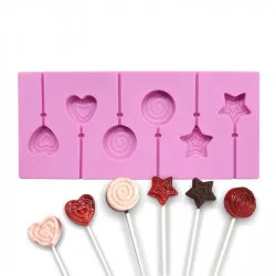 Silikonform für Lutscher 5 × 11 cm