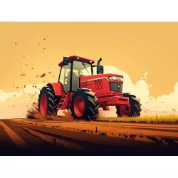 essbares Papier-Traktor gezeichnetes A4