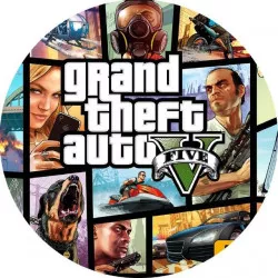 essbares Papier GTA fünf 19,5 cm