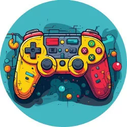 Essbares Papier-Spielcontroller Gamer 19,5 cm