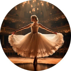 Essbares Papier Ballerina 19,5 cm