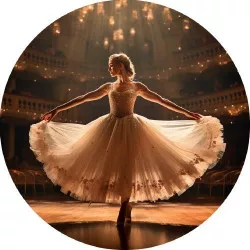 Essbares Papier Ballerina 19,5 cm