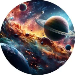 essbares Papier Weltraum 19,5 cm