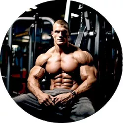 essbares Papier Muskelmann im Fitnessstudio 19,5 cm